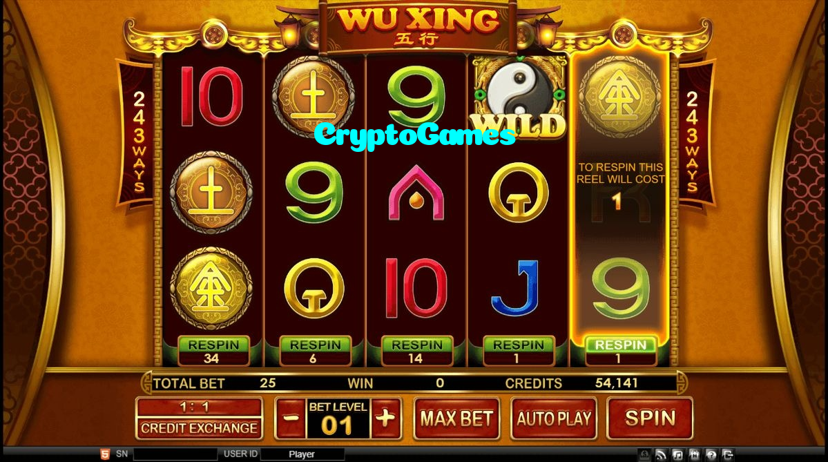 available types of CryptoGames bet including pre-match live express and system bets