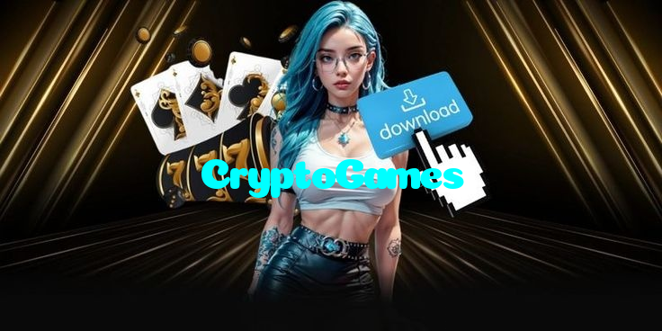CryptoGames casino presented on mobile device in Pakistan with slots and live games